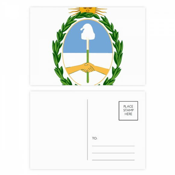 Buenos Aires Argentine Emblème National Carte Postale Ensemble Anniversaire Mailing Remerciement Carte de Voeux