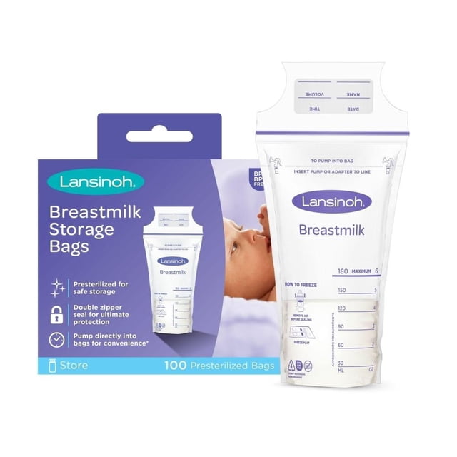 Bolsas de almacenamiento Lansinoh de leche materna 100 piezas