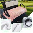 thumbnail image 5 of Golf Cart Seat Covers for 2 Seater, Pink Snowflake Christmas Soft Microfiber Cart Seat Towel Blanket, Xmas Snowflake Absorbent Breathable Non Slip Bench Seats Protector for Golf Course 51"x31", 5 of 9