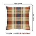 thumbnail image 4 of PHYHOO Fall Plaid Pillow Covers Set of 2 Orange Plaid Tartan Print Autumn Themed Decorative Throw Pillows Outdoor Pillowcase Square Farmhouse Cushion Case Decor for Couch Sofa Bed, 4 of 7