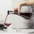 thumbnail image 5 of Viski Glass Wine Decanter with Stopper, White and Red Wine Carafe, 60 oz, 5 of 7