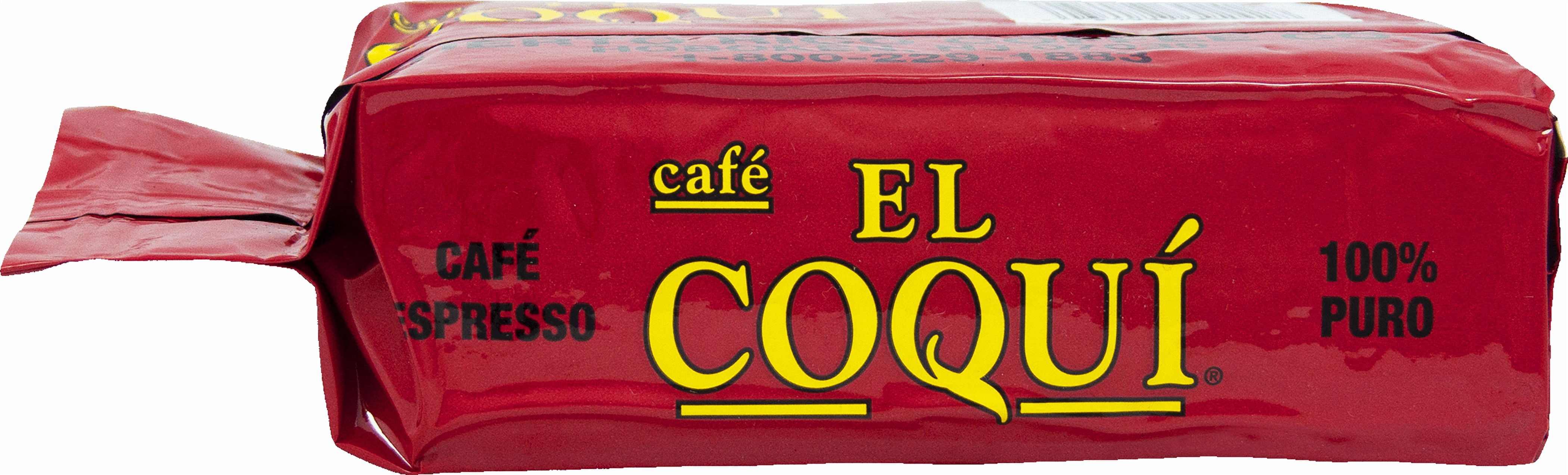 (3 pack) El Coqui Espresso Dark Roast Ground Coffee Bag Vegan, 8.83oz