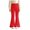 Red, variant on Xyant Girls Ribbed Knit Flare Leggings Elastic High Waist Bell Bottoms Bootcut Kids Stretchy Spring Fall Uniform Pants,Size 7-8 Years