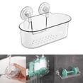 thumbnail image 2 of LAIQIEN Shower Basket Easy to Install Suction Cup Wall Storage Holder Bathroom Caddies, 2 of 14