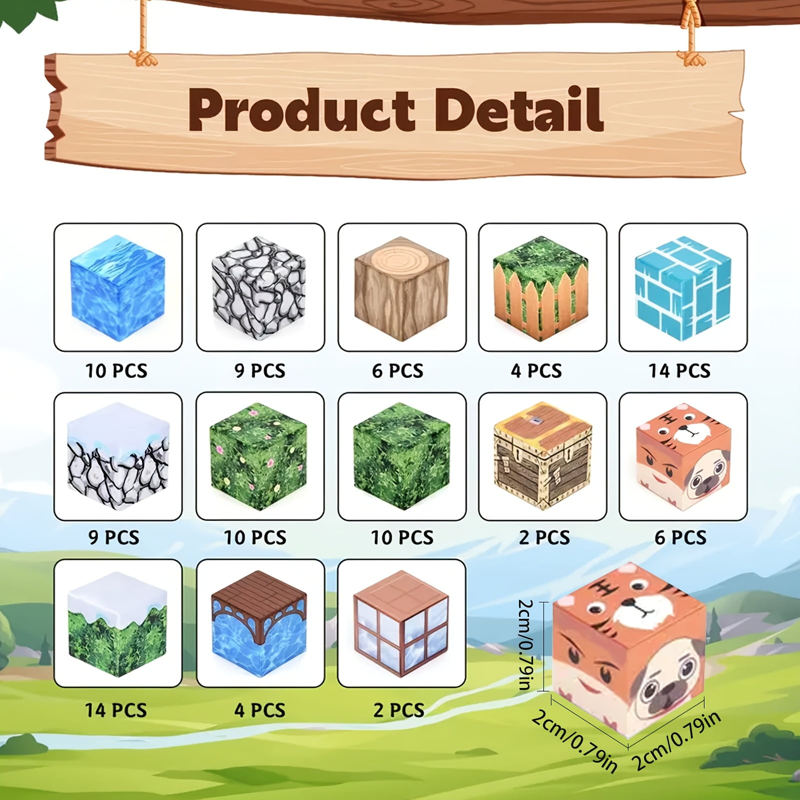 100pcs Magnetic Building Blocks Set Construction Toys, Architectural Geometric Shapes Christmas Birthday Gift for 3-12 Year Old