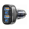 thumbnail image 1 of Chenchen 60W USB C Fast Car Charger, 4-Ports Car Charger Adapter, Dual Type C PD30W/PPS30W Compatible with iPhone17/16 Pro/Max/iPhone15/Galaxy/SamsungS25, Dual USB-A 18W QC3.0 for Android(Gray), 1 of 1