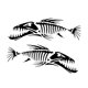 thumbnail image 2 of 2 pegatinas decorativas de espina de pescado para coche, fácil instalación. Negro, 2 of 8