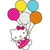 Hello Kitty Happy Birthday Colorful Balloons Edible Cake Topper Image ABPID09806