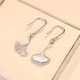 thumbnail image 3 of 2 Pieces Alloy Leaf Shape Earring Adorable Exquisite Decorative Electroplated Unfading Ladies Eardrop Jewelry Ornament, 3 of 8