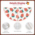 thumbnail image 3 of Sikiie Strawberries Nativity Christmas Tree Skirt, Jesus Christian Winter Holiday Tree Mat Decoration(30-48IN)30", 3 of 6