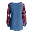 thumbnail image 5 of IROINNID Reduced Womens Sweater Knit Off-The-Shoulder Pullover Sweater Print Loose Mid-Length Long Sleeve Splicing Line Sweater Tops Blouse, 5 of 5