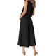 thumbnail image 3 of Roylamp Women's Summer 2 Piece Outfits Round Neck Crop Basic Top Cropped Wide Leg Pants Set Jumpsuits, 3 of 5