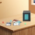 thumbnail image 1 of Caja de baraja de cartas, diseño de ventana transparente, pantalla Premium, tarjeta de juego coleccionable de PU azul, 1 of 8