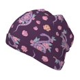 thumbnail image 2 of Rateoe Snake And Flower Kids Beanie Warm Knit Beanie Hats Boys Girls Winter Hat Soft Slouchy Hats for Kids, 2 of 7