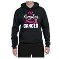 thumbnail image 2 of I'm Tougher Than Cancer Unisex Graphic Hoodie Sweatshirt, Black, Small, 2 of 3