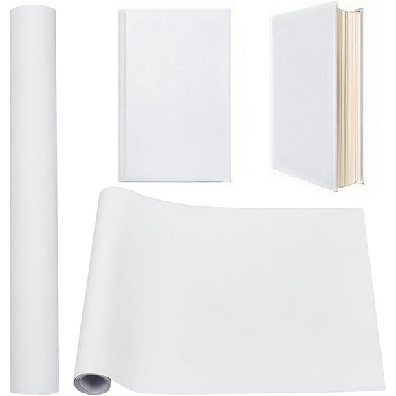 1pc 51 x 11.8 Inch White Book Cloth Paper Backed Book Cover Suede Fabric Surface Bookbinding Book Cloth for Book Binding Supplies Scrapbooking Protector Album Adult DIY Crafts