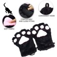 thumbnail image 3 of Disfraz de juego de rol de gato, cola de gatito, cuello de oreja, guante de garra, traje gótico de anime, negro, 3 of 5