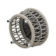 thumbnail image 4 of Patio Tables Everly 21.5" Round Woven Patio Coffee Table Light Beige Olefin,Garden Tables, 4 of 8