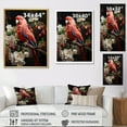 thumbnail image 4 of Designart "Radiant And Lively Red Parrot" Parrot Floater Framed Canvas Prints, 4 of 5