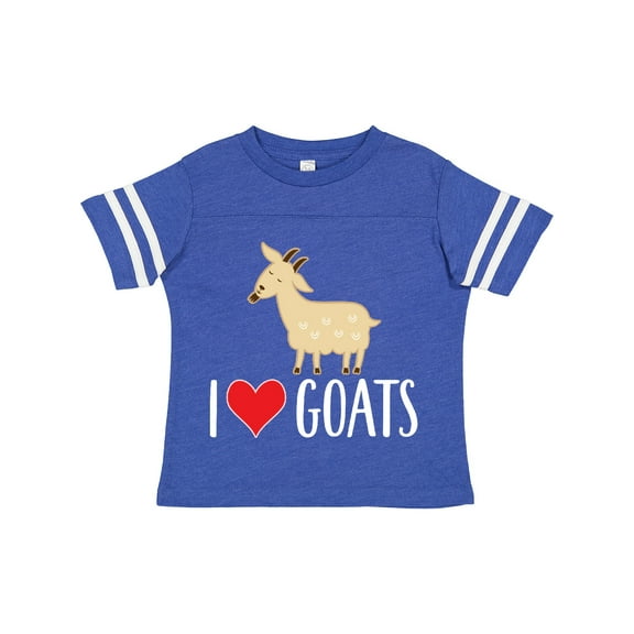 Inktastic Goat Cute I Love Goats Farm Animal Boys or Girls Toddler T-Shirt