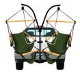 thumbnail image 2 of Hammaka Hammocks Trailer Hitch Stand with Wood Dowels Cradle Chair Combo-Color:Hunter Green, 2 of 2