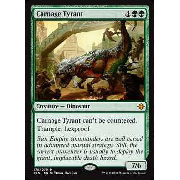 MtG Ixalan Mythic Rare Carnage Tyrant #179