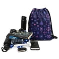 thumbnail image 3 of 13.5 x 16.5 Inch Waterproof Drawstring Backpack with Shoe Compartment – Lightweight Dry Wet Separation Gym Bag for Men Women & Teens, 3 of 5