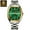 Gold Green, variant on POEDAGAR Luxury Stainless Steel Quartz Green Men Watch Luminous Waterproof Date Tonneau Case Watch
