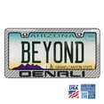 thumbnail image 3 of iPick Image for GMC Denali in 3D on Silver Real 3K Carbon Fiber Finish ABS Plastic License Plate Frame, Official Licensed, 3 of 7
