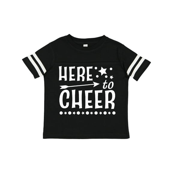 Inktastic Here to Cheer Cheerleading with Arrow and Stars Boys or Girls Toddler T-Shirt