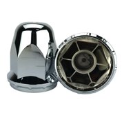 ALCOA 10 33mm Chrome Screw On Hex Lug Nut Covers with Flange for hub Covers