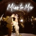 thumbnail image 5 of Eurotex Custom Neon Sign for Wall Decor, Bedroom (Miss to Mrs, 55 x 18 cm), 5 of 5