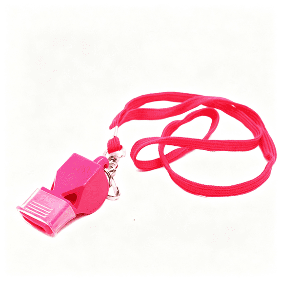 BESTSKY Classic Whistle with Lanyard Referee-Coach,Safety Alert Lifeguard Whistle with Lanyard -Pink