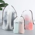 thumbnail image 3 of bolsa de almacenamiento con cordón de viaje flamingo impermeable esmerilado regalo bolsa de almacenamiento cordón ropa cosméticos fetar, 3 of 4