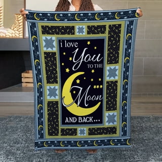 Blanket Sublimation Blank Love You To The Moon and Back