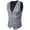 Gray Jacket for Men, variant on Men's Single Breasted Suit Vest Solid Color Sleeveless Jacket Button-up V Neck Coat Slimming Suit Jackets Top with Pocket Purple XXXXXL