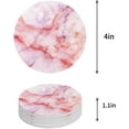 thumbnail image 1 of FMSHPON Marble Set of 8 Round Coaster for Drinks, Absorbent Ceramic Stone Coasters Cup Mat with Cork Base for Home Kitchen Room Coffee Table Bar Decor, 1 of 5