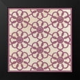thumbnail image 2 of Vess, June Erica 15x15 Black Modern Framed Museum Art Print Titled - Floral Trellis IV, 2 of 5