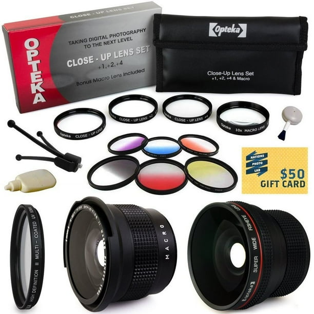 Professional .20x Super Wide Angle HD Lens + .35x Macro Fisheye Adapter