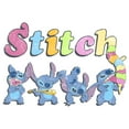 thumbnail image 2 of Girl's Lilo & Stitch Colorful Action Poses Stitch Graphic Tee White Large, 2 of 4