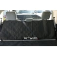 thumbnail image 4 of Covered Living Deluxe Quilted and Padded Dog Pet Car Back Seat Cover with Comforting Fabric and Non-Slip Backing Best for Truck, SUV, Van- Travel With Your Pet Mess Free - EXTRA LARGE 62"x94", BLACK, 4 of 4