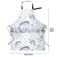 thumbnail image 5 of Uemuo Sea Animals Pattern Waterproof Apron Adjustable Dishwasher Apron- Apron for Women Men Heavy Duty Work Apron for Dishwashing Chemical Lab, 5 of 9
