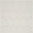 thumbnail image 4 of 6' X 9' Ivory And White Argyle Indoor Outdoor Area Rug, 4 of 5