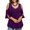 Purple womens tops summer, variant on Tops for Women Casual Summer, Women's Plus Size Blouses Sexy Casual Cold Shoulder Tops Short Sleeve V-Neck T Shirts blusas de mujer de moda blusas casuales bonitas blusas elegantes