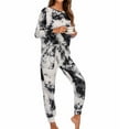 thumbnail image 5 of Aboser Sweatsuits for Women Set Casual Tracksuit Playsuit Trendy Tie-Dye 2 Piece Outfit Long Sleeve Sweatshirt and Sweatpants Playsuit Casual Sweatsuit, 5 of 5
