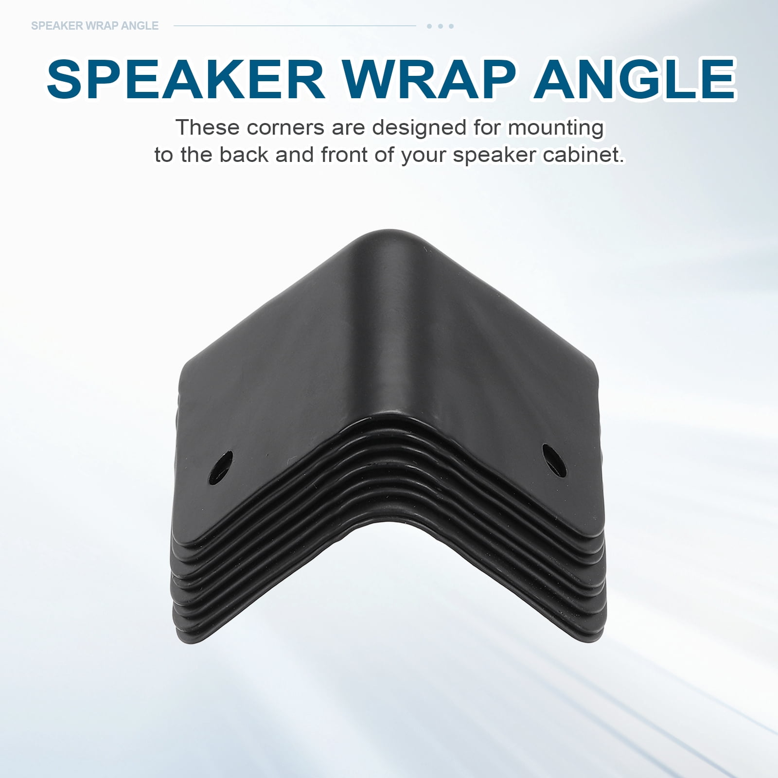 8 Pcs Speaker Cabinet Corners Protector 47x47x47mm Metal Stackable Guard Wrap Angle Case Edge Box Protection