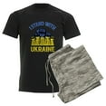 thumbnail image 6 of CafePress - I Stand With Ukraine Pajamas - Men's Dark Loose Fit Cotton Pajama Set, 6 of 7