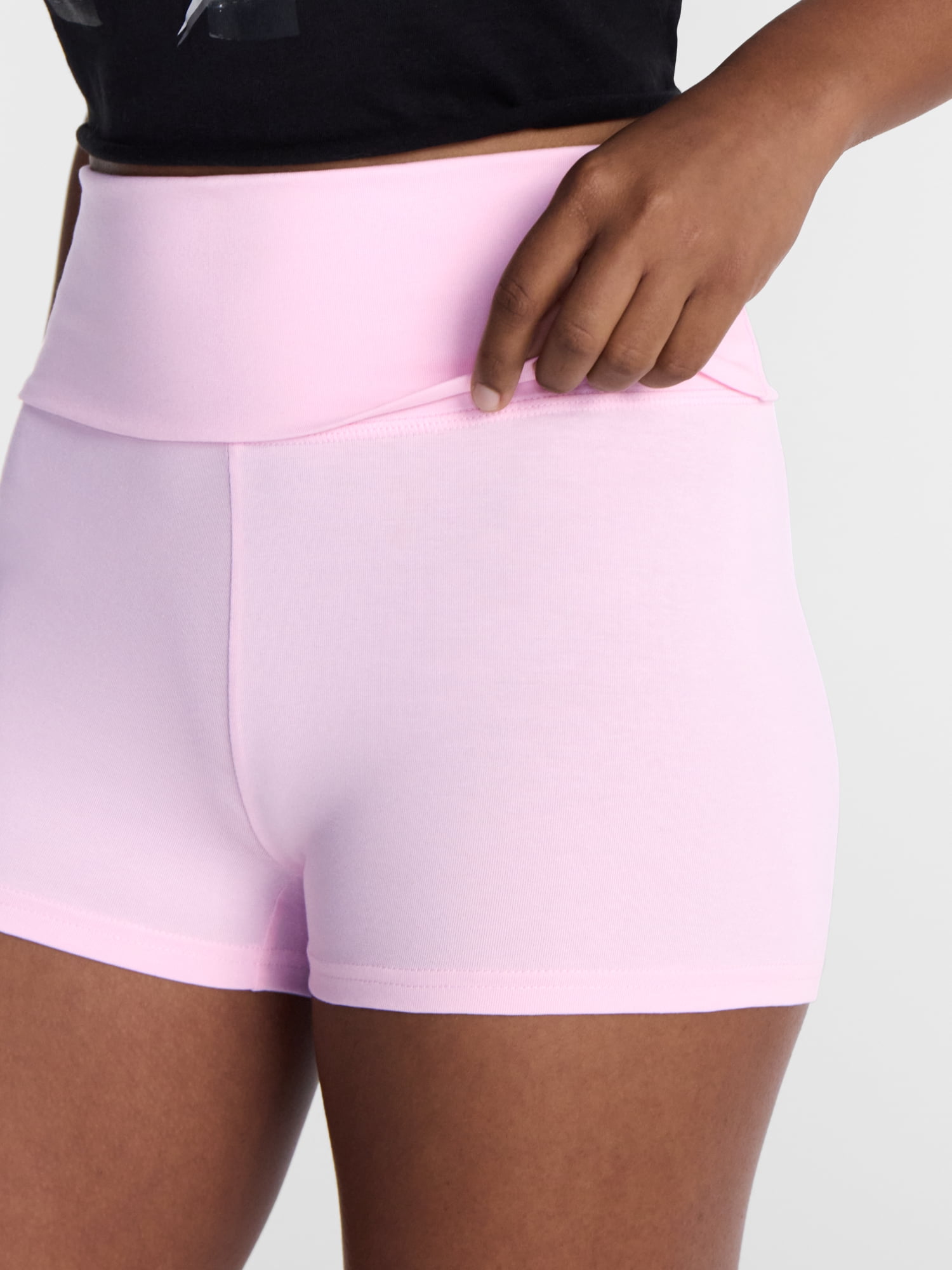 No Boundaries Foldover Shorts, 2'' Inseam, Women's XXS-XXL