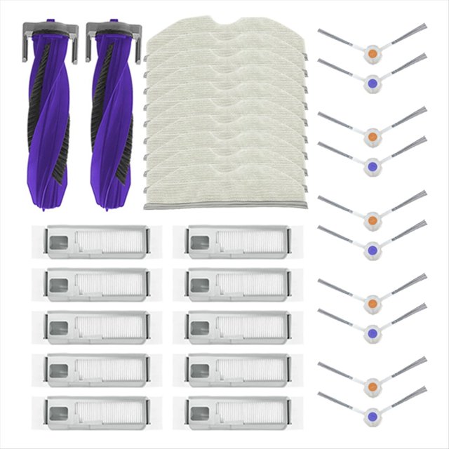 Compatible con Freo X Plus Piezas de Repuesto Accesorios Cepillo Lateral Principal Filtro Hepa Bolsa para el Polvo Paño para Fregona