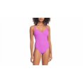 thumbnail image 2 of Sanctuary High Leg Scoop, Criss-Cross Back, Ribbed One-Piece Swimsuit, Women's, 2 of 2